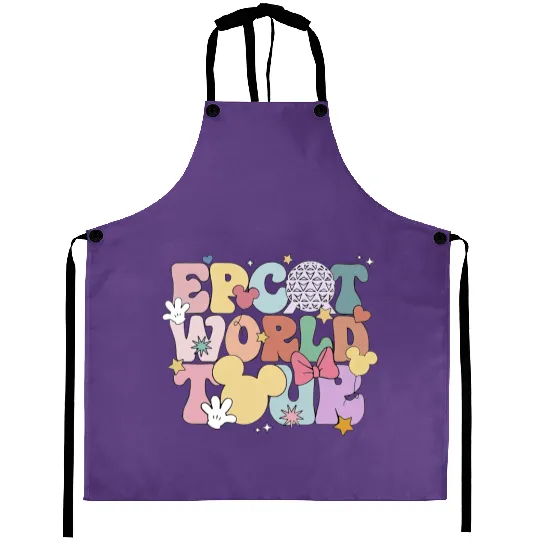 Disney Epcot World Tour Tank, Retro Disney Epcot Tank, Disney Tank, Epcot Trip Tank Aprons