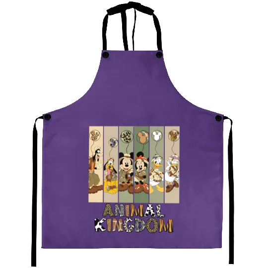 Disney Animal Kingdom Aprons, Vintage Animal Kingdom Safari Aprons, Mickey Safari Aprons, Disney Safari Trip Aprons