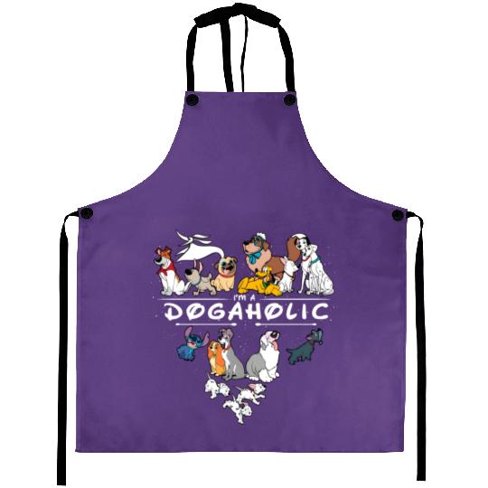 I'm Dog a Holic Disney Dogs Aprons, Disney Pluto, Bolt Percy Dug Aprons