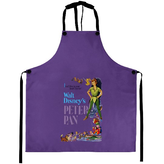 Peter Pan Aprons, Vintage Peter Pan, Disney Aprons, Vintage Disney Aprons