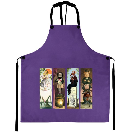 Disney The Muppets Haunted Mansion Halloween Retro Aprons, Three Hitchhiking Ghosts Aprons
