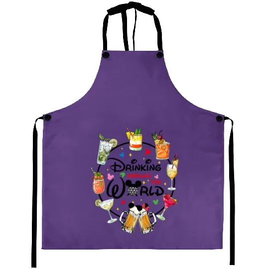 Snacking Around The World, Drinking Around The World, World Traveler Aprons, Disney Family Aprons