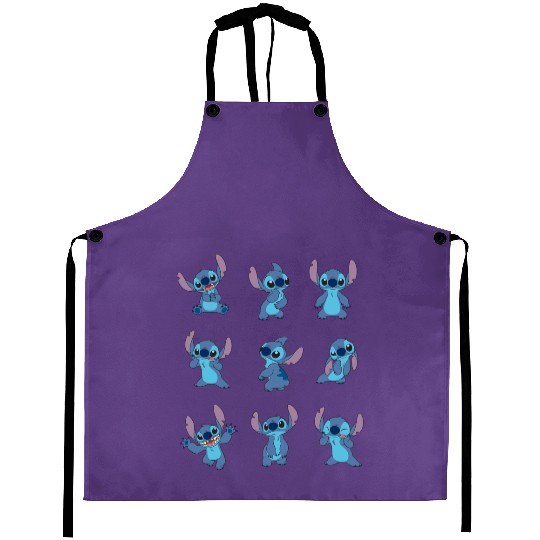 Disney Many Moods of Stitch Aprons, Lilo and Stitch Aprons, Family Matching Aprons Disneyland Trip Aprons