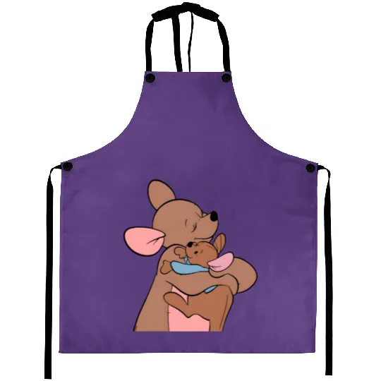 Kanga Roo Aprons, Custom Kanga Roo The  Pooh Aprons, Disney Aprons, Kanga Roo The Pooh Birthday Aprons