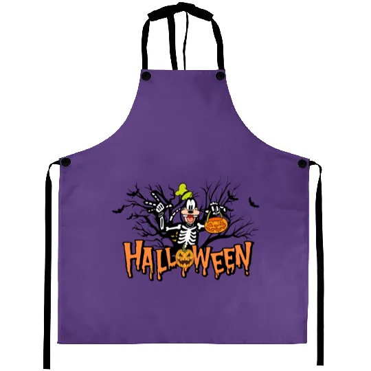 Goofy Halloween Aprons, Disneyland Halloween Shirtt, Disney Spooky Season Aprons
