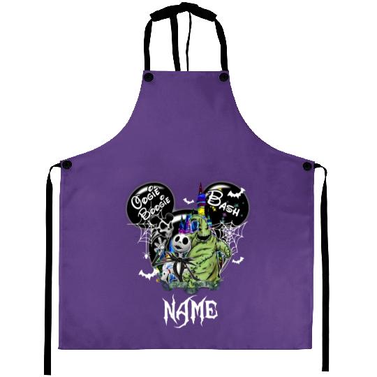 Oogie Boogie Bash Mickey Aprons, Halloween Aprons, Disney Customer Aprons