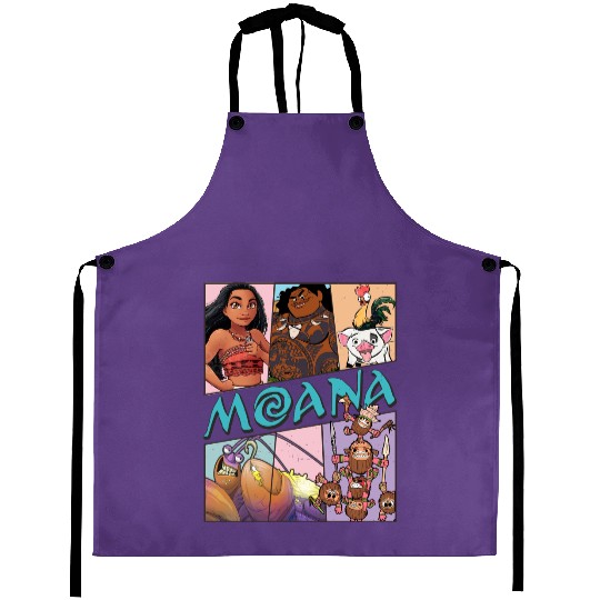 Moana Aprons, Disney Princess Aprons, Moana Characters Aprons, Matching Princess Aprons, Magic Kingdom Aprons