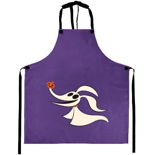 Disney Halloween The Nightmare Before Christmas Zero Aprons, Zero Dog Pumpkin Aprons