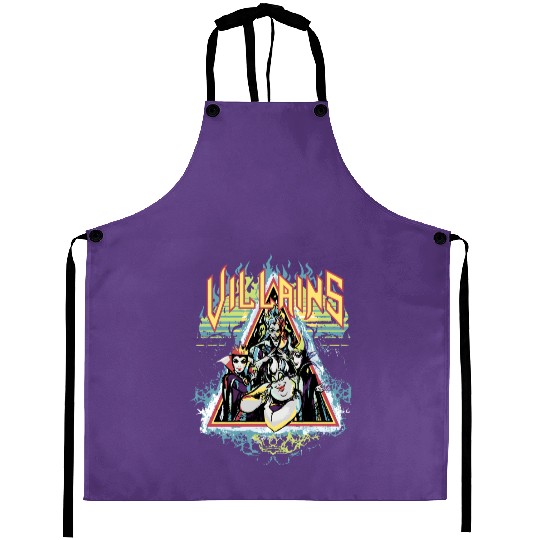 Retro Disney Villains Characters Maleficent Ursula Evil Aprons