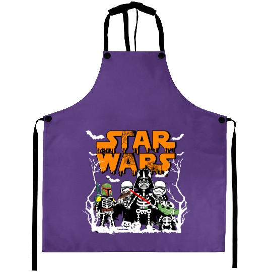 Star Wars Skeletons Aprons, Halloween Aprons, Disney Halloween Aprons, Spooky Aprons