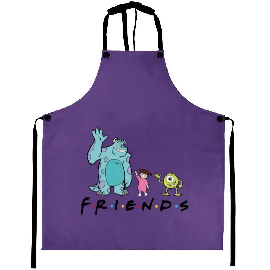 Disney Friends Aprons, Monsters University Aprons, Funny Aprons, Monsters Inc Aprons