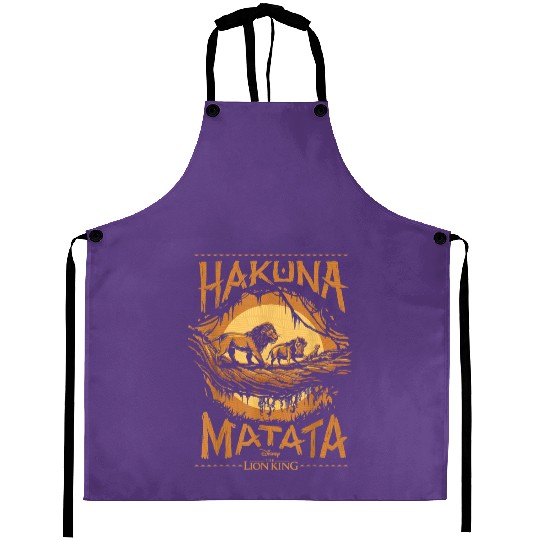 Disney The Lion King Live Action Hakuna Matata Sunset Aprons