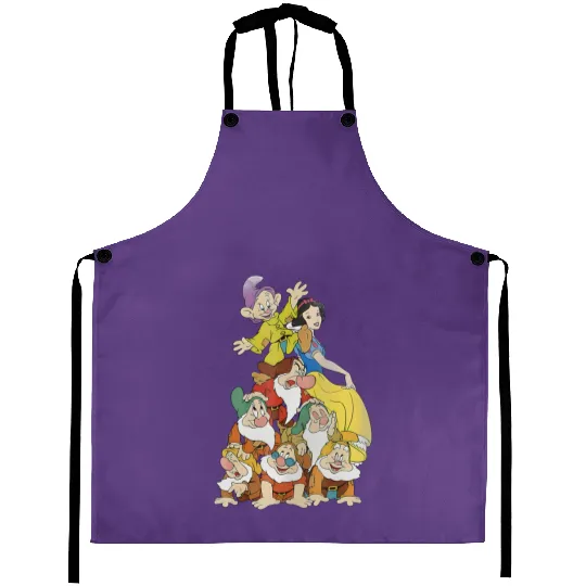 Disney Snow White Seven Dwarf Stack Aprons