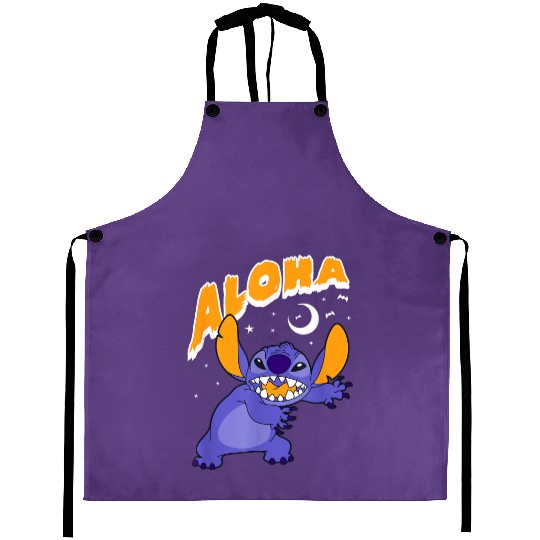 Discover Disney Lilo Stitch Halloween Aloha Spooky Text Aprons