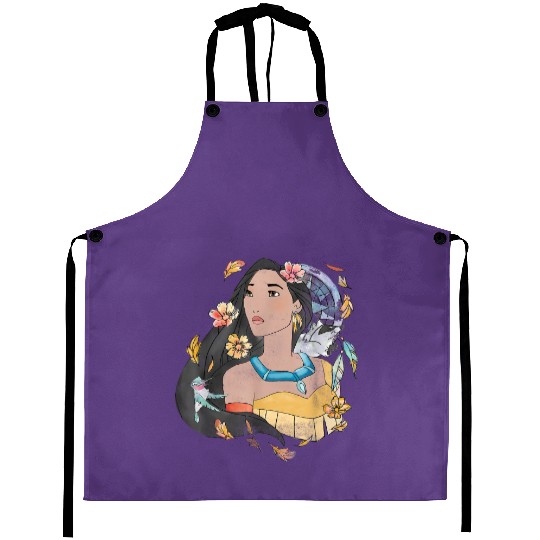 Disney Pocahontas Dreamcatcher Watercolor Graphi Aprons