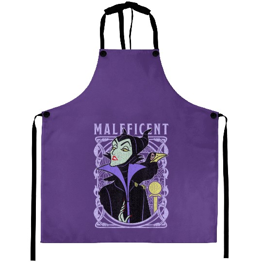 Disney Sleeping Beauty Maleficent Old School Pos Aprons