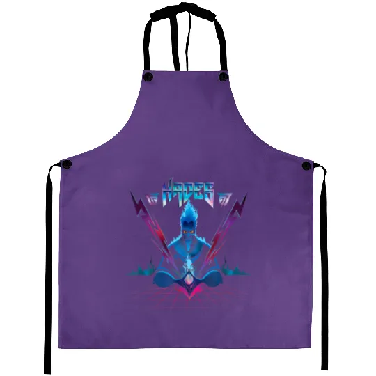 Disney Villains Hades 90s Rock Band Aprons