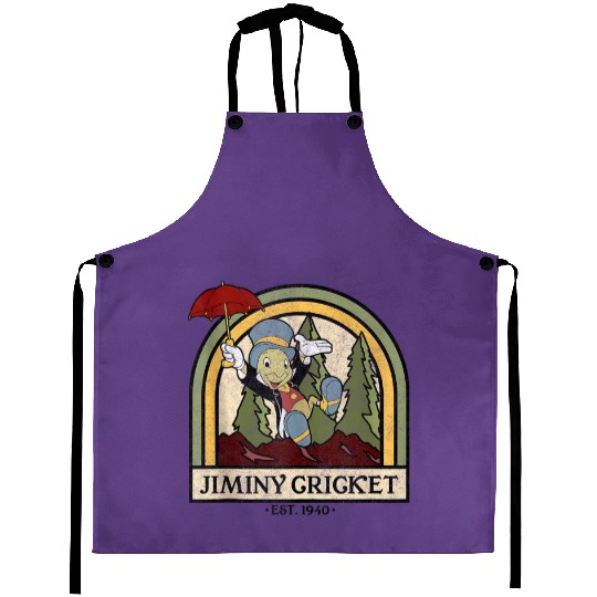 Disney Pinocchio Jiminy Cricket Established 1940 Aprons