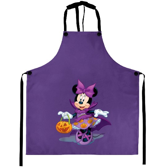 Disney Halloween Minnie Mouse Raglan Baseball Te Aprons