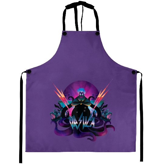 Disney Villains Ursula 90s Rock Band Neon Tank T Aprons