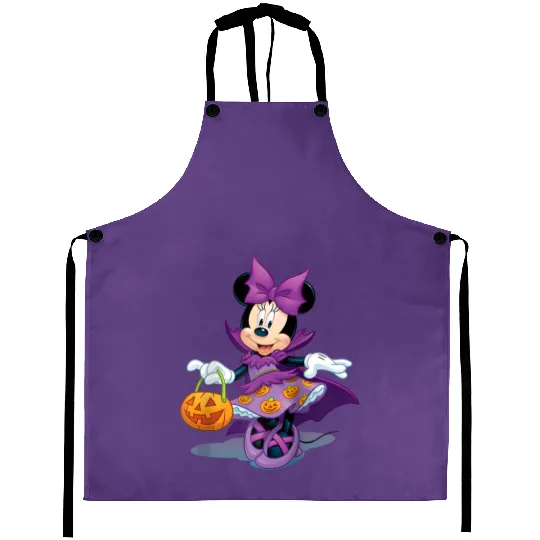 Disney Halloween Minnie Mouse Raglan Baseball Te Aprons