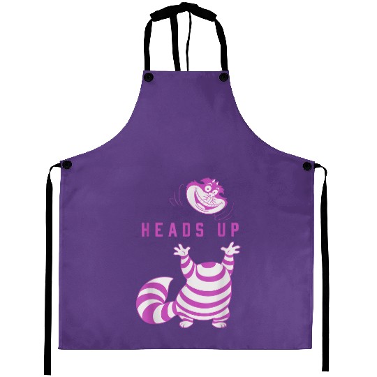 Discover Disney Alice in Wonderland Cheshire Cat Heads Up Aprons