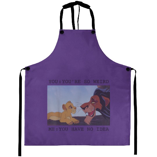 Disney The Lion King Simba Scar Youre So Weird M Aprons