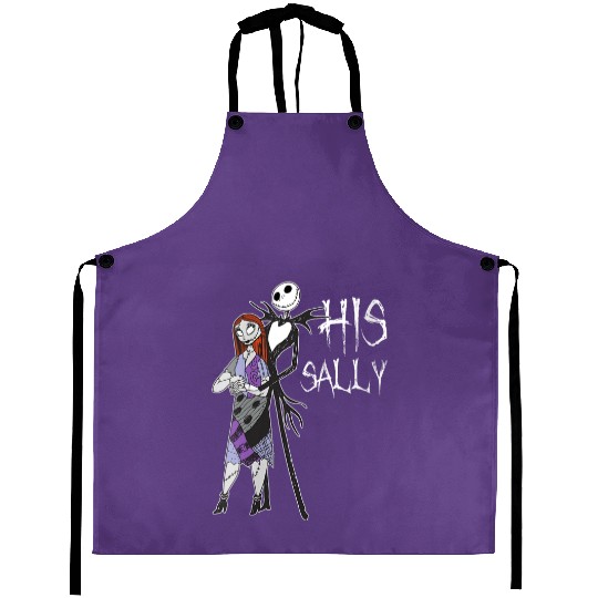 Disney The Nightmare Before Christmas His Sally Aprons