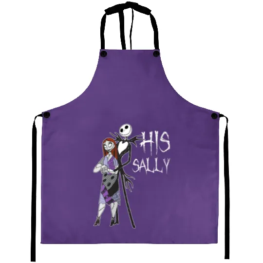 Disney The Nightmare Before Christmas His Sally Aprons