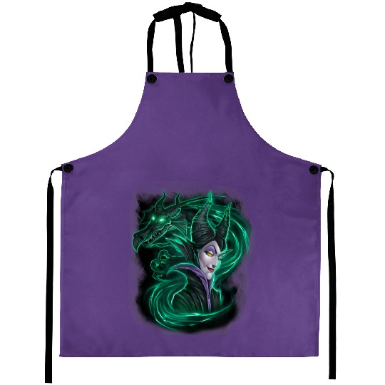 Disney Sleeping Beauty Maleficent Green Dragon P Aprons