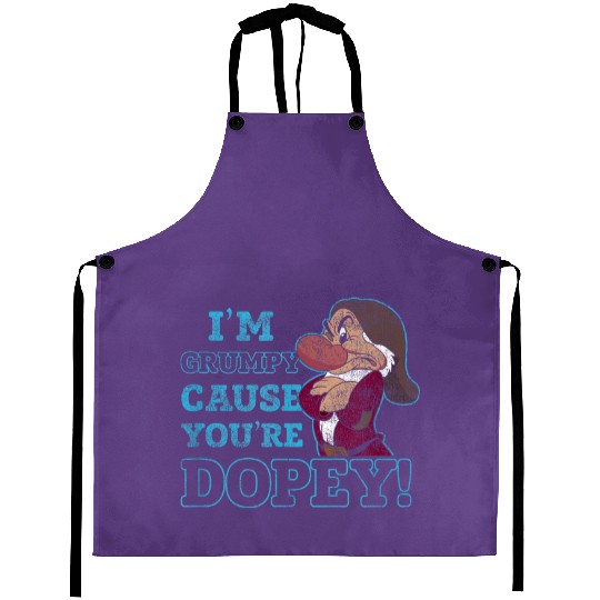 Discover Disney Snow White Grumpy Because Youre Dopey Aprons