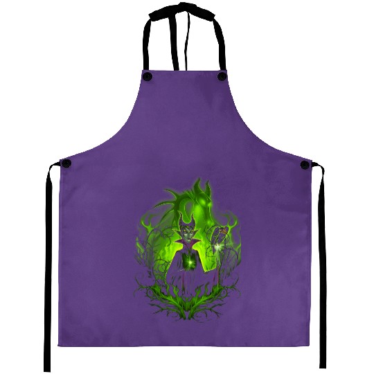 Disney Sleeping Beauty Dark Detailed Maleficent Aprons