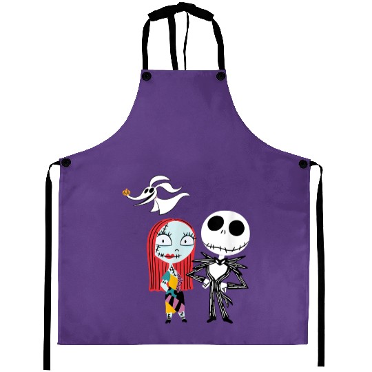 Disney Nightmare Before Christmas Jack and Sally Aprons