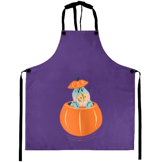 Disney Winnie the Pooh Eeyore in Pumpkin Hallowe Aprons
