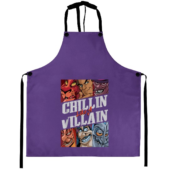 Disney Villains Chillin Like A Villain Group Por Aprons