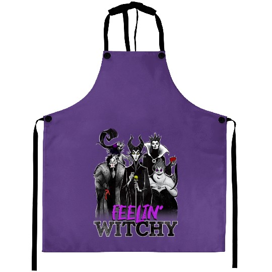 Disney Villains Halloween Feelin Witchy Group Sh Aprons