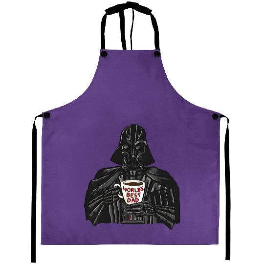 Darth Vader World's Best Dad Mug Aprons, Disney Star Wars Aprons,