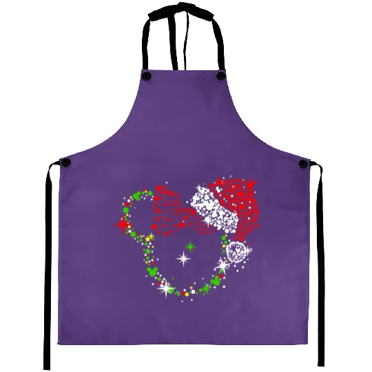Discover Disney Mickey Minnie christmas Aprons