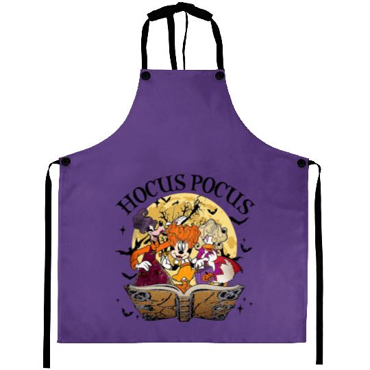 Disney Hocus Pocus Aprons, Minnie Daisy Clarabelle Cosplay Pocus Sanderson Sisters Aprons