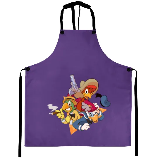 The Three Caballeros Aprons, Disney Amigo Aprons, 3 Amigos Aprons, Donald Duck Aprons