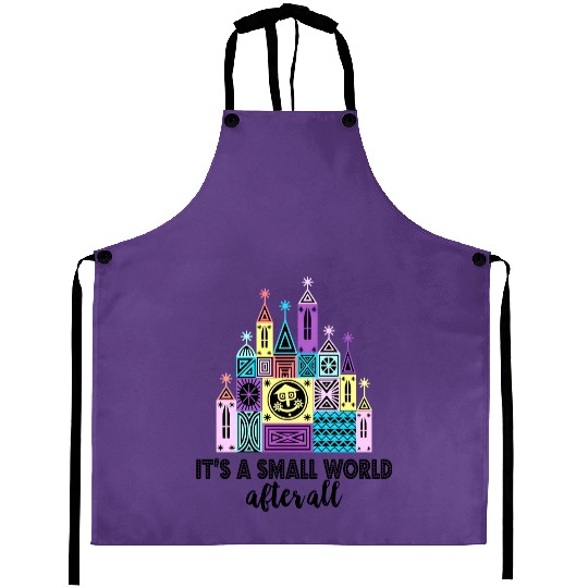 It's A Small World After All Aprons, Small World Aprons, Disneyland Aprons, Cute Colorful Disney Aprons, Disney Aprons, Disney World Aprons