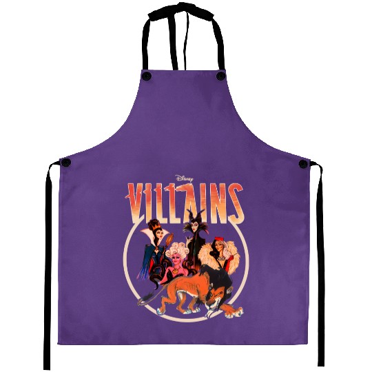 Discover Retro Disney Villains Group Aprons, Scar Evil Queen Maleficent Hades Jafar Aprons, Walt Disney World Aprons, Disneyland Family Vacation