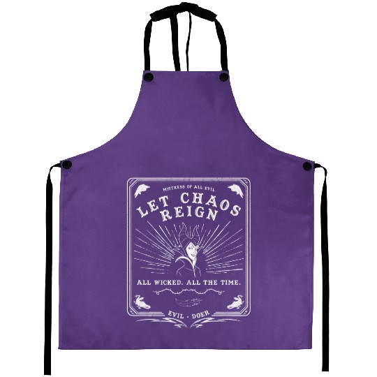 Disney Villains Maleficent Let Chaos Reign Tarot Card Aprons
