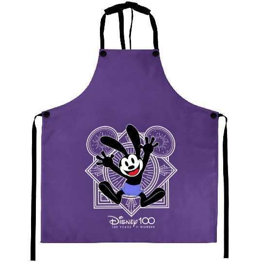 Disney Oswald The Lucky Rabbit Aprons, Oswald Aprons, Disney 100 Years of Wonder Aprons, Disneyland 100th Anniversary Aprons
