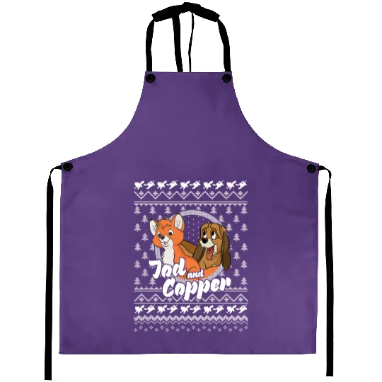 Disney The Fox and the Hound Christmas Tod And Copper Logo Aprons