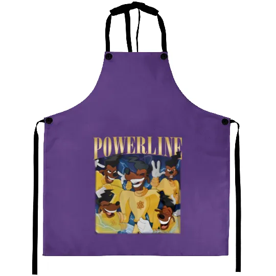 Vintage Disney Powerline Aprons, Powerline Stand Out Tour, Powerline Goofy Movie