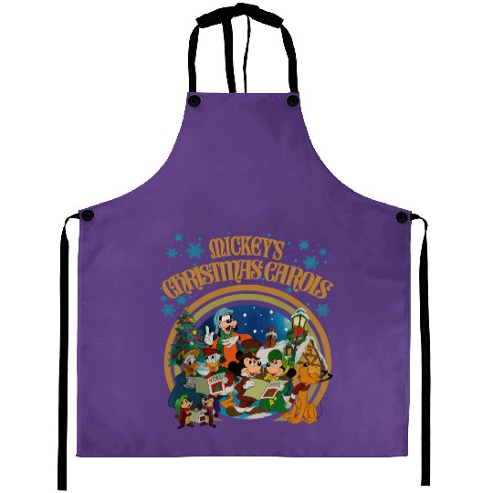 Mickey's Christmas Carol Aprons, Disney Xmas Movie Aprons