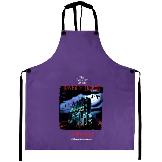 Tower of Terror I Survived!  Aprons, The Twilight Zone Aprons, Disney Aprons