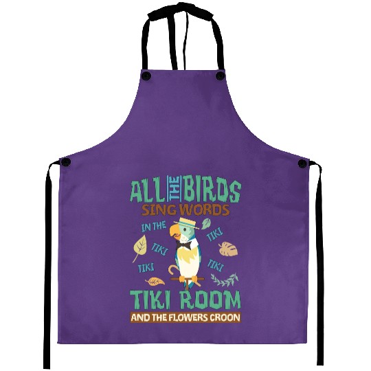 Retro Disneyland Enchanted Tiki Room Aprons