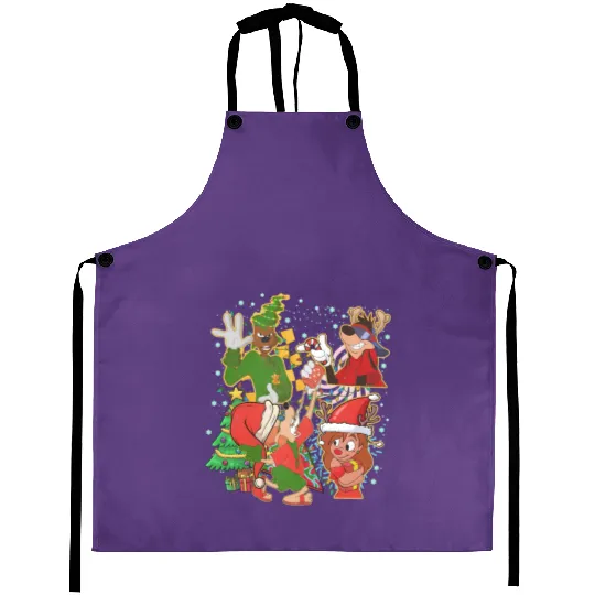 Retro 90s Disney Goofy Movie Aprons, Goofy Movie Characters Aprons, Max Goofy, Roxanne, Powerline, Disneyland Christmas Aprons